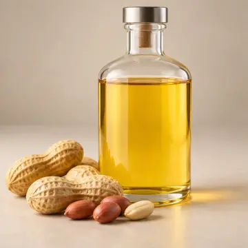 Bottle of peanut oils