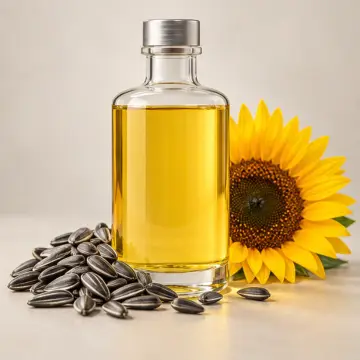 Bottle of sunflower oils