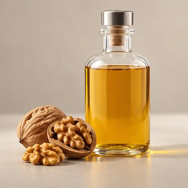 Bottle of refined walnut oil