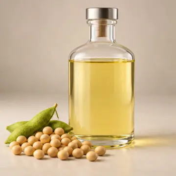 Bottle of soybean oils